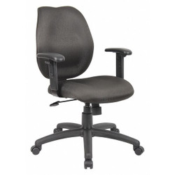 Sim Supply Task Chair,Adj. Arms,Fabric Seat  452R24