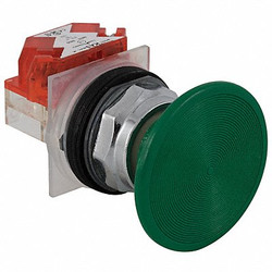 Schneider Electric Non-Illuminated Push Button,30mm,Green 9001KR25GH6