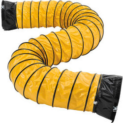 Global Industrial Flame Retardant Flexible Duct For 16"" Fan 16'L Yellow
