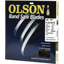 Olson 70-1/2 In. x 3/16 In. 10 TPI Regular Flex Back Band Saw Blade FB10070DB