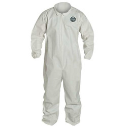 Dupont Coveralls,5XL,White,ProShield(R) 60,PK25  NG125SWH5X002500