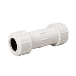 B & K 4 In. x 9-7/8 In. Compression PVC Coupling 160-111