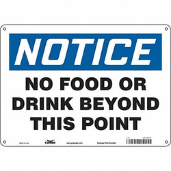 Condor Safety Sign,10 in x 14 in,Aluminum 468K59