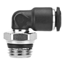 Aignep Usa Elbow Connector,33/64" Hex,4mm Tube 55110-4-1/8