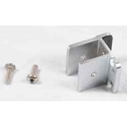 Asi Global Partitions Door Stop and Keeper,Aluminum,Brushed 40-8562305