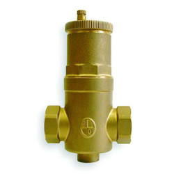 Bell & Gossett Air Separator,Brass,250F,150 psi,Water EASB-1-1/2 JR