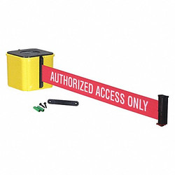 Retracta-Belt Retractable Belt Barrier,Yellow,25 ft. WM412YW25-AAO-RE