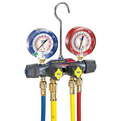 Yellow Jacket Manifold Gauge Set,5 ft L,3 1/8 in Gauge 49968