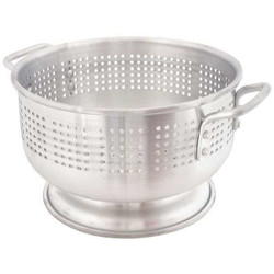 Crestware Colander,7 3/4 in H,Aluminum  ACOL12M