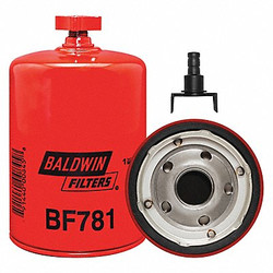 Baldwin Filters Fuel Filter,6-1/8 x 3-11/16 x 6-1/8 In BF781