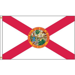 Nylglo Florida Flag,4x6 Ft,Nylon 140970