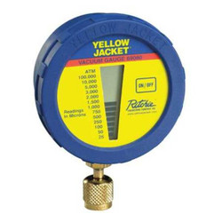 Yellow Jacket Vacuum Gauge, LCD, Brass, Visual 69080