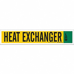 Brady Ammonia Pipe Markers,Heat Exchanger Low 90343