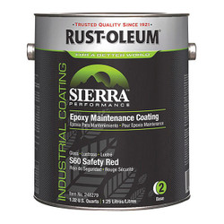 Rust-Oleum Epoxy Paint Base,S60,Safety Red,1gal,Can 248279