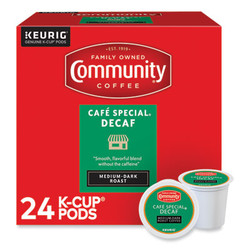 Community Coffee® Cafe Special Decaf K-Cup, 24/Box 5000374327