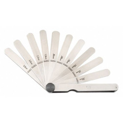 Starrett Feeler Gauge Set,Dimension Type Metric 467M