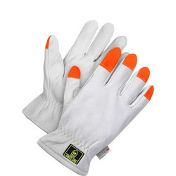 Bdg Leather Gloves,A5,Shirred Slip-On,XL  20-9-1891-XL