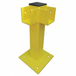 Sim Supply Corner Post,21 In.,Yellow,Steel  22DN05