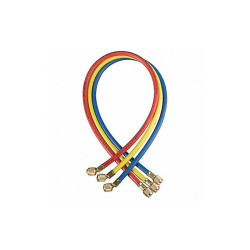 Yellow Jacket Hose Set, 48 in L, Blue/Red/Yellow 21984