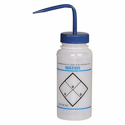 Sp Scienceware Wash Bottle,Std,16 oz,Water,Blu,PK6  F11646-0621