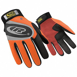 Ringers Gloves Mechanics Gloves,Hi-Vis,7,PR 136-07
