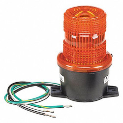Federal Signal Low Profile Warning Light,LED,Amber,24V LP3TL-024A