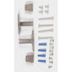 Asi Global Partitions Panel Bracket,SS,Brushed 40-8275020