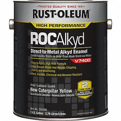Rust-Oleum V7400 Alkyd Enaml,Yllw (New Caterpillar) 245489