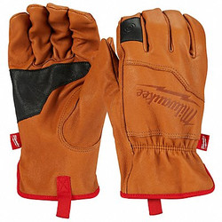 Milwaukee Tool Goatskin Leather Work Gloves,M,PR 48-73-0011