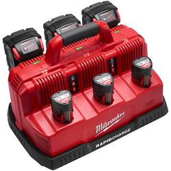 Milwaukee Tool Battery Charger,Li-Ion,6 Ports  48-59-1807