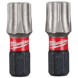 Milwaukee Tool Insert Bit,1/4" Shank Size,1" Bit L,PK2 48-32-4989