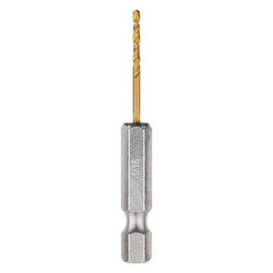 Milwaukee Tool Hex Shank Drill,1/16",HSS,PK2 48-89-4601