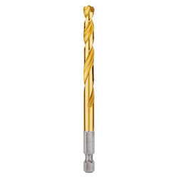 Milwaukee Tool Hex Shank Drill,17/64",HSS 48-89-4614