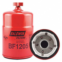 Baldwin Filters Fuel Filter,6-1/16 x 3-11/16 x 6-1/16 In  BF1205