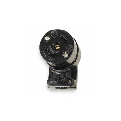 Hubbell Wiring Device-Kellems Mdgt LckCon,Strt;15 A;Black,Nyl,ML-2R HBL7571