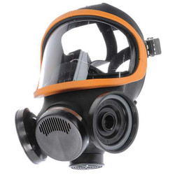 Msa Safety Full Face Respirator,L,Black  471310