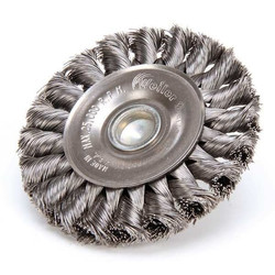 Weiler Knot Wire Wheel Brush,Stem,3-1/4 In. 94034