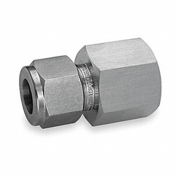 Ham-Let Connector,316 SS,LET-LOKxF,6mmx1/4In 766L-SS-6MM X 1/4