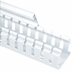 Panduit Wire Duct,Wide Slot,White,L 6 Ft  H2X4WH6
