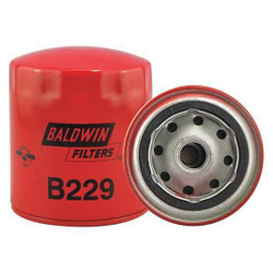Baldwin Filters Spin-On,3/4" Thread ,4-3/8" L B229
