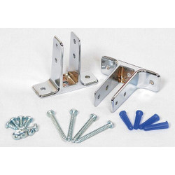 Asi Global Partitions Urinal Screen Bracket,Zinc,Bright 40-8511281