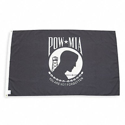 Nylglo Pow Mia Flag,3x5 Ft 377991