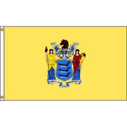 Nylglo New Jersey Flag,4x6 Ft,Nylon  143670