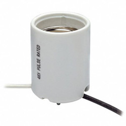 Leviton 1,500 W,White,Mogul Screw (E39) 8756