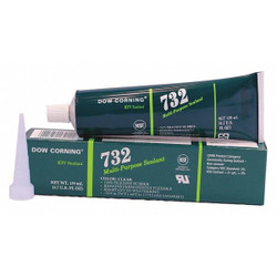 Dow Silicone Sealant,Clear,732 3138348