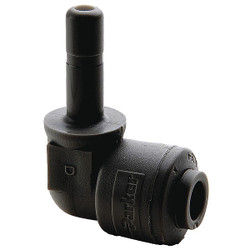 Trueseal Union Elbow, 90 Degrees,1/4 in Tube Size FB4TEU6-HBLK