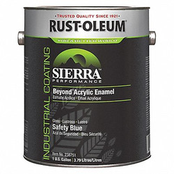 Rust-Oleum Acryl EnamelSafetyBlueGloss,1gal 238751