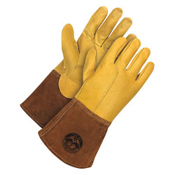 Bdg Welding Gloves,XL,Gauntlet,5" Cuff L  60-1-1810-XL