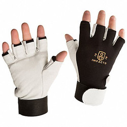 Impacto Leather Gloves,M/8,Cowhide,PR BG401M