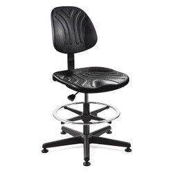 Bevco Task Chair,Poly,Black,23" to 33" Seat Ht 7500D